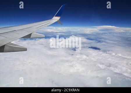 L'Amérique du Sud, la vue de l'avion Banque D'Images