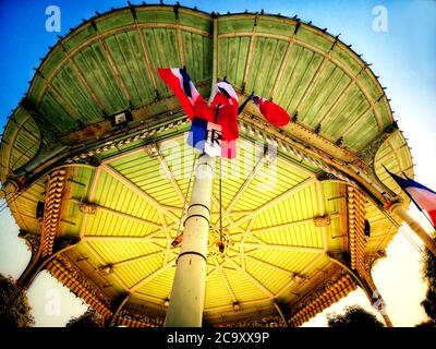 Ville de Vichy. Parc bandstand, , département de l'Allier, Auvergne Rhône Alpes, France Banque D'Images