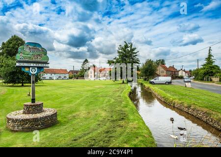 Le joli village de Norfolk de South Creake. Banque D'Images