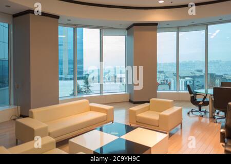 Arrière-plan Office flou Banque D'Images