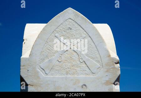 William Foster grave, parc historique national de nez Perce, Idaho Banque D'Images