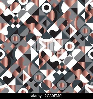 Motif géométrique sans couture vintage vibes pour le fond, l'enveloppe, le tissu, le textile, l'enveloppe, la surface, la toile et l'imprimé. Motif vectoriel coloré répétable Illustration de Vecteur