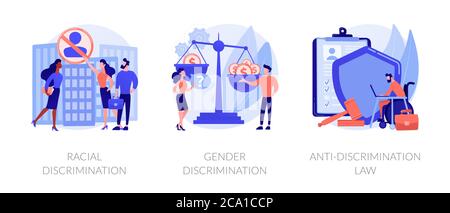 Violation des droits civils concept abstrait illustrations vectorielles. Illustration de Vecteur