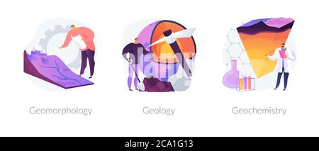 Science de la terre concept abstrait illustrations vectorielles. Illustration de Vecteur