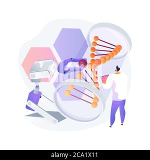 Illustration abstraite du vecteur du concept de bioéthique. Illustration de Vecteur