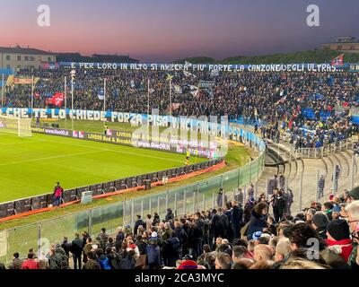 PISE, ITALIE - 22 FÉVRIER 2020: Arena Garibaldi est le stade où joue l'équipe de football de la ville. Banque D'Images