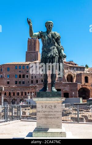 Marché de Trajan à Rome, Italie Banque D'Images