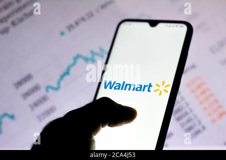 Brésil. 21 mai 2020. Dans cette illustration, le logo Walmart est affiché sur un smartphone. Credit: Rafael Henrique/SOPA Images/ZUMA Wire/Alamy Live News Banque D'Images