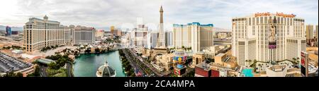 Panorama du Strip, Las Vegas, Nevada, Etats-Unis Banque D'Images