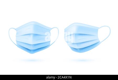 Masque médical de protection contre le virus, médicament objet. Illustration vectorielle Illustration de Vecteur