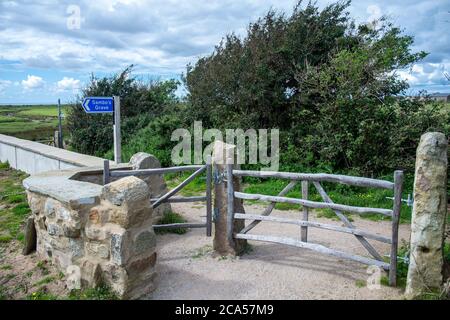 La tombe de Sambo est le lieu de sépulture d'un petit garçon ou d'un esclave à la peau sombre, sur un terrain non consacré, près du petit village de Sunderland point, Banque D'Images