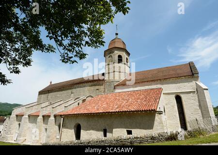 France, Jura, Gigny, abbaye fondée en 891, l'église abbatiale Banque D'Images