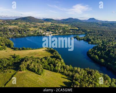 France, Puy de Dome, classé au patrimoine mondial de l'UNESCO, Parc naturel régional des Volcans d'Auvergne (Parc naturel régional des Volcans d'Auvergne), Banque D'Images