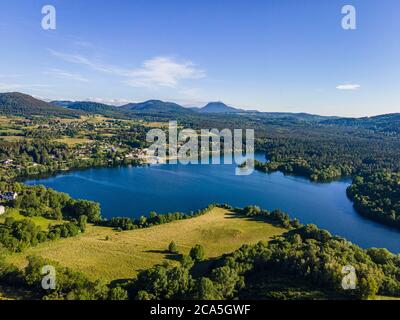 France, Puy de Dome, classé au patrimoine mondial de l'UNESCO, Parc naturel régional des Volcans d'Auvergne (Parc naturel régional des Volcans d'Auvergne), Banque D'Images