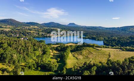 France, Puy de Dome, classé au patrimoine mondial de l'UNESCO, Parc naturel régional des Volcans d'Auvergne (Parc naturel régional des Volcans d'Auvergne), Banque D'Images