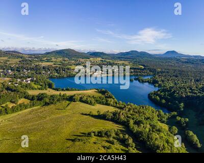 France, Puy de Dome, classé au patrimoine mondial de l'UNESCO, Parc naturel régional des Volcans d'Auvergne (Parc naturel régional des Volcans d'Auvergne), Banque D'Images