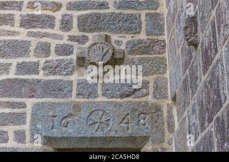 France, Corrèze, Limousin, Parc naturel régional de Millevaches (Parc naturel régional de Millevaches), Chavanac, église de la Nativite de Saint Jean Ba Banque D'Images