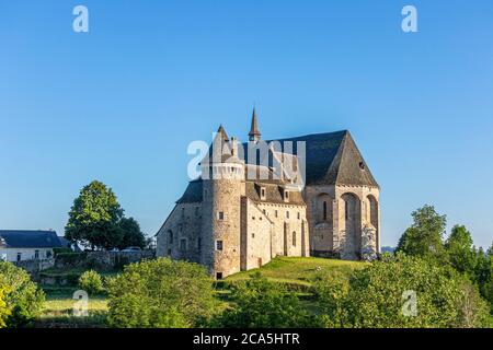 France, Corrèze, Limousin, Parc naturel régional de Millevaches (Parc naturel régional de Millevaches), Saint Angel, église Saint Michel des Anges Banque D'Images