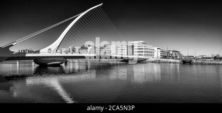 Pont Samuel Beckett, Docklands, Dublin, Irlande Banque D'Images