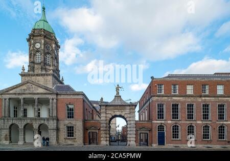 Le Château de Dublin, Dublin, Irlande Banque D'Images