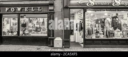 Vue sur les vitrines, la ville de Galway, le comté de Galway, en Irlande Banque D'Images