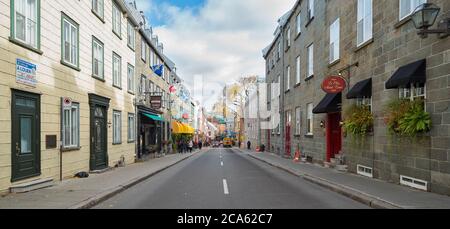 Rue Saint-Louis, haute-ville, Québec, Québec Provence, Canada Banque D'Images