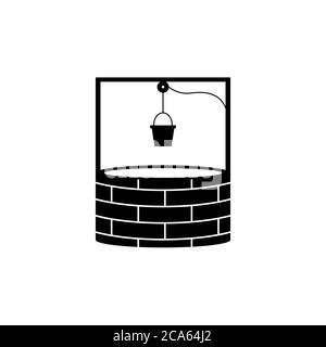 illustration du modèle de conception de l'icône du logo water well vector Illustration de Vecteur