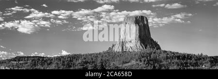 Devils Tower, Devils Tower National Monument, Wyoming, USA Banque D'Images