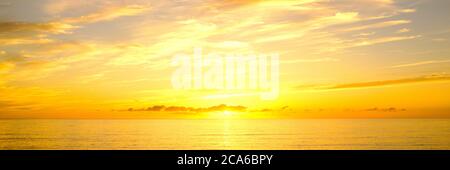 Lever du soleil sur le golfe de Californie, Cabo Pulmo, Baja California sur, Mexique Banque D'Images