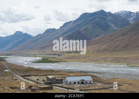 Himachal Pradesh, Inde - Vallée de Spiti à Spiti, Himachal Pradesh, Inde. Banque D'Images