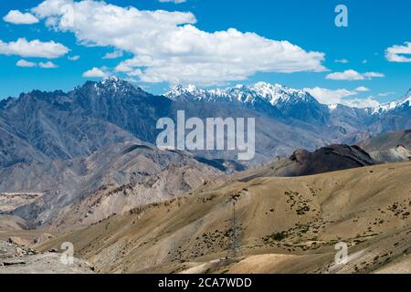 Ladakh, Inde - Fotu la Pass à Ladakh, Jammu-et-Cachemire, Inde. Fotu la est située à une altitude d'environ 4108m (13478 pieds) au-dessus du niveau de la mer. Banque D'Images