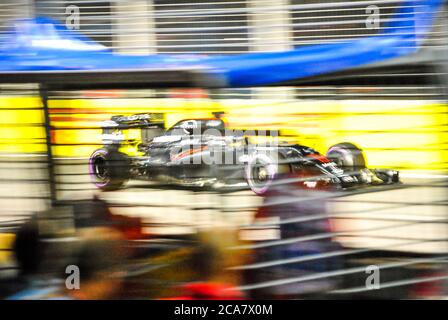 Une voiture Williams-Mercedes au Grand Prix de F1 de Singapour 2016 Banque D'Images