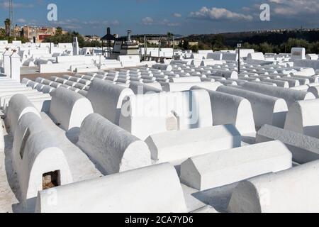 Cimetière juif de Fès, Maroc Banque D'Images