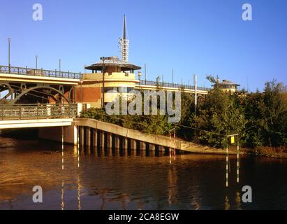 Tees barrage, Stockton on Tees, Cleveland, Angleterre Banque D'Images