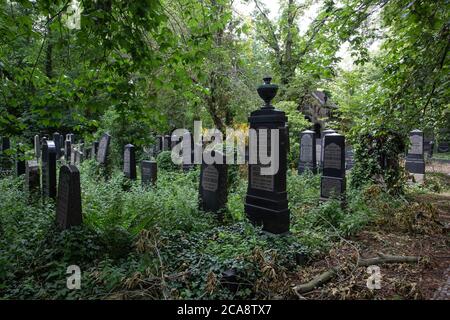 Friedhof Weißensee, cimetière Weissensee - plus grand cimetière juif d'Europe Banque D'Images