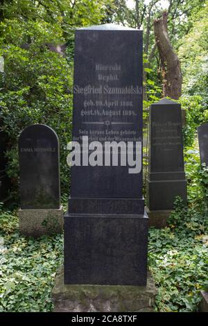 Friedhof Weißensee, cimetière Weissensee - plus grand cimetière juif d'Europe Banque D'Images