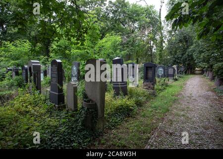 Friedhof Weißensee, cimetière Weissensee - plus grand cimetière juif d'Europe Banque D'Images