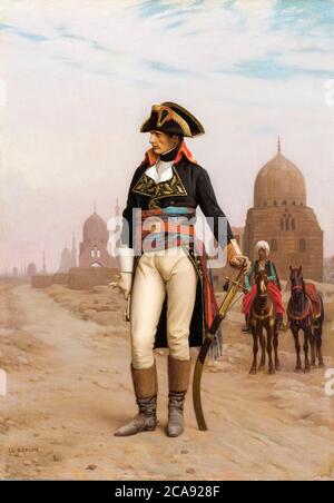 Napoléon en Égypte (Napoléon Bonaparte), peinture de Jean Léon Gérame, 1867-1868 Banque D'Images