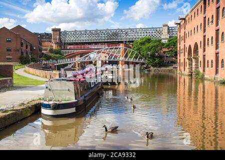 Deansgate, 1761 Bridgewater Canal, Manchester, Grand Manchester, Angleterre, Royaume-Uni, Europe Banque D'Images