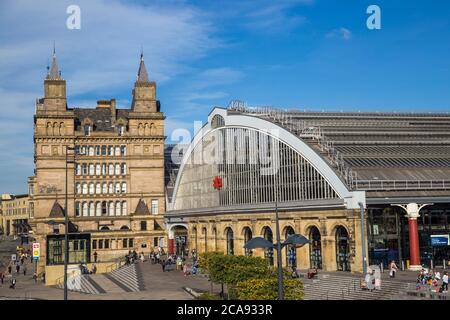 La gare de Liverpool Lime Street, Liverpool, Merseyside, Angleterre, Royaume-Uni, Europe Banque D'Images