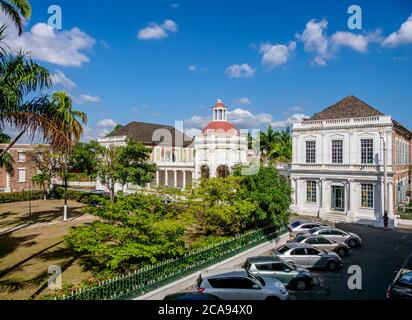 Le Rodney Memorial, la place principale, la ville espagnole, la paroisse de Sainte Catherine, la Jamaïque, les Antilles, les Caraïbes, l'Amérique centrale Banque D'Images