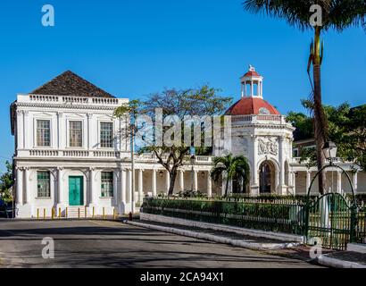 Le Rodney Memorial, la place principale, la ville espagnole, la paroisse de Sainte Catherine, la Jamaïque, les Antilles, les Caraïbes, l'Amérique centrale Banque D'Images