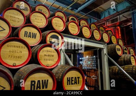 Dublin - août 2019 : interne de Guinness Storehouse Banque D'Images