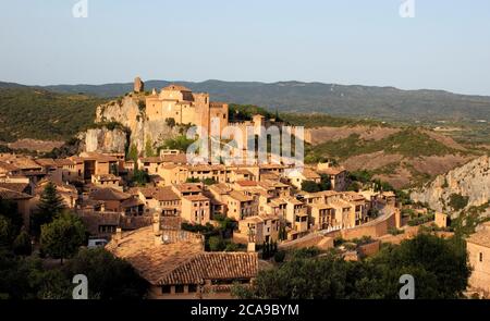 Alquezar, village médiéval en Espagne Banque D'Images