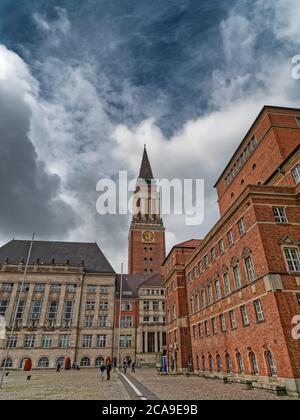 La vieille mairie de Kiel, Allemagne Banque D'Images