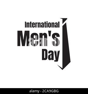 Motif vectoriel en lettres pour la journée internationale des hommes Illustration de Vecteur