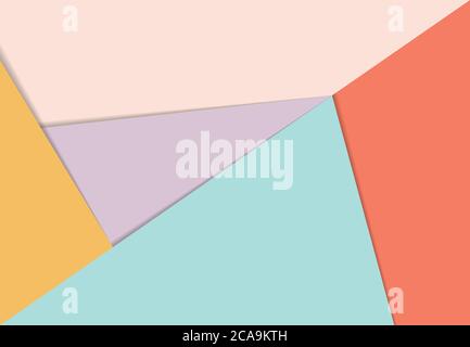 Motif abstrait couleur pastel d'arrière-plan de l'illustration coupée en papier à motif. Utilisation pour les publicités, les affiches, les illustrations, la conception de modèles, l'impression. Illustration vector eps10 Illustration de Vecteur