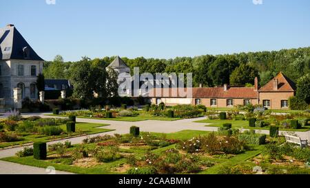 Jardins abbatiale de Valloires, Argoules, pas-de-Calais, hauts de France, France Banque D'Images