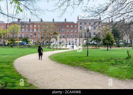 Merrion Square à Dublin en Irlande Banque D'Images