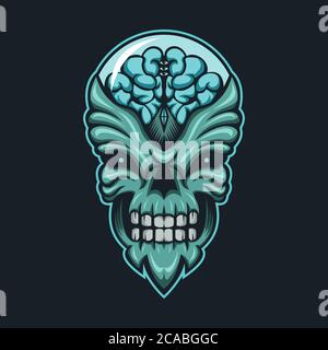 illustration vectorielle extraterrestre monstre pour votre entreprise ou votre marque Illustration de Vecteur